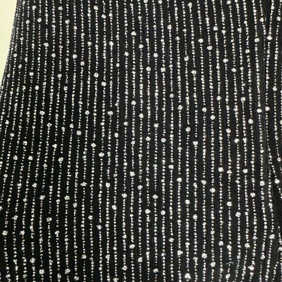 Scooter Tops short sleeve black glitter stripe stretchy‎ t-shirt Large - Picture 2 of 5